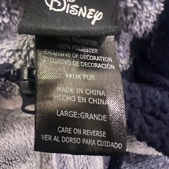 Disney Gray and Black Mickey Mouse Pajama Onesie - Picture 3 of 3